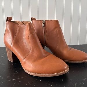 Madewell Leather Ankle Boot - Tan - 7.5
